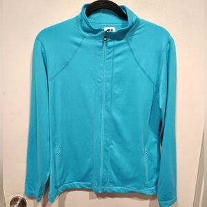 Footjoy Women's Turquoise Full Zip Lightweight Performance Jacket M Golf Tennis